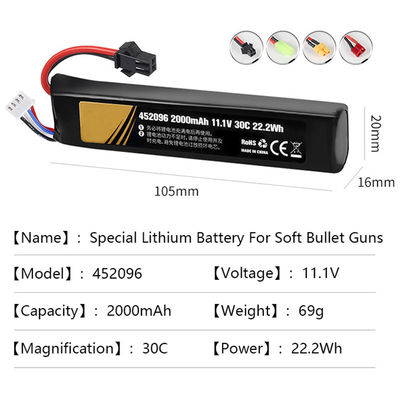 Escooter LiFePO4 Lithium RC Batteries 19.9Wh For LED Light Fast Charging